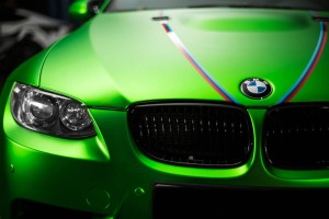 green-car-bmw